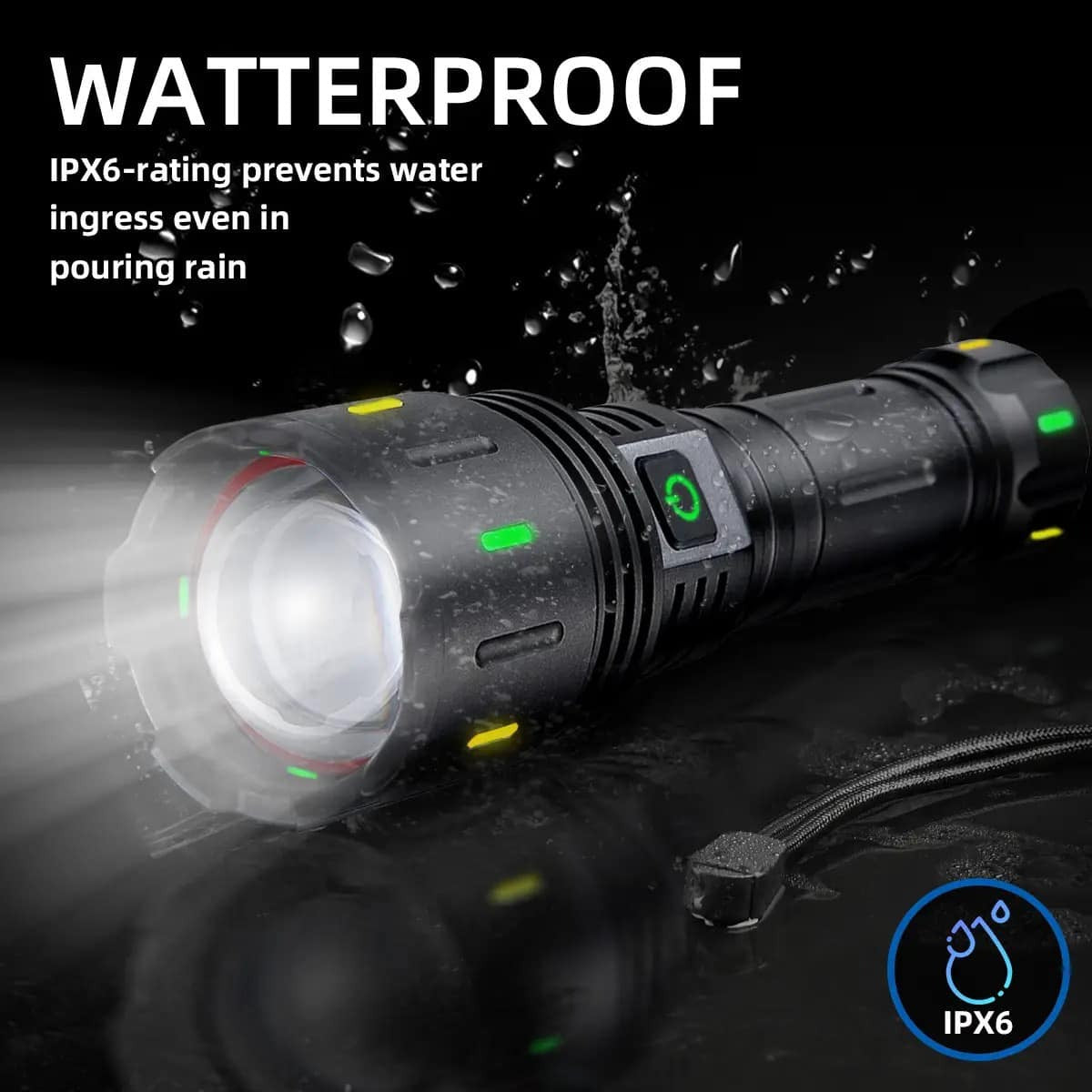 Linterna Led con zoom Alta Potencia