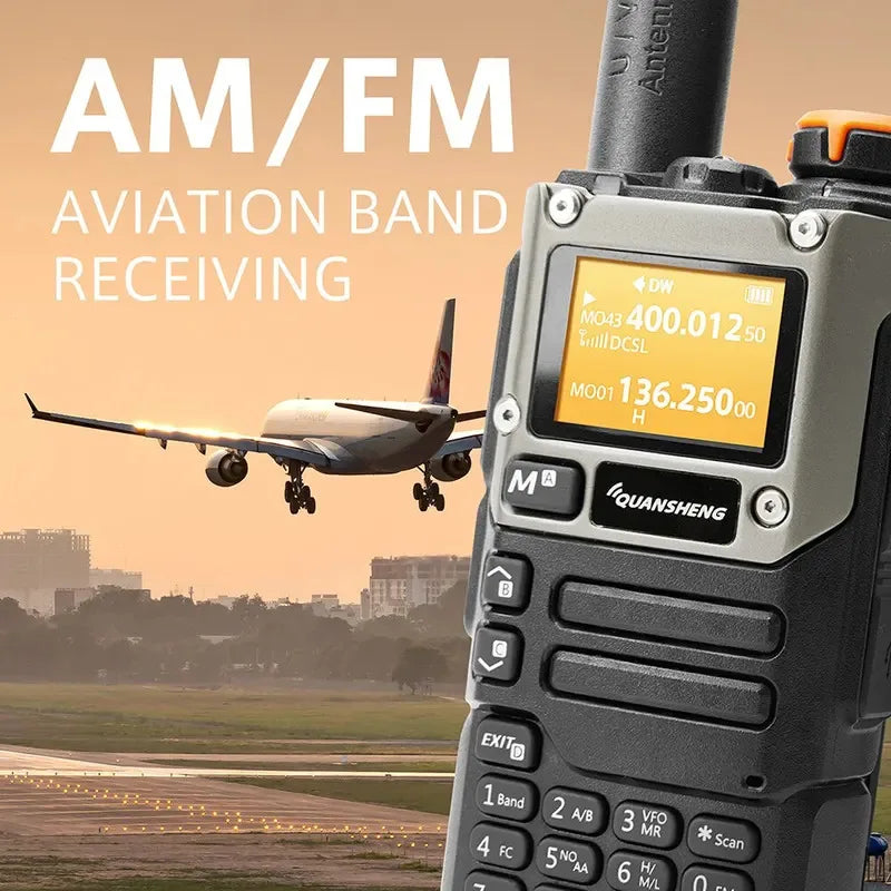 Quansheng UV K5 (8) Walkie Talkie portátil, radio bidireccional AM/FM, estación de comunicación para radioaficionados, equipo inalámbrico de largo alcance