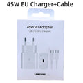 Original 45W Samsung Charger Super Fast Charge Genuine CERTIFIED Adapter For For Galaxy S23 S24 Ultra Z Fold 5 4 3 Flip 5 4 3