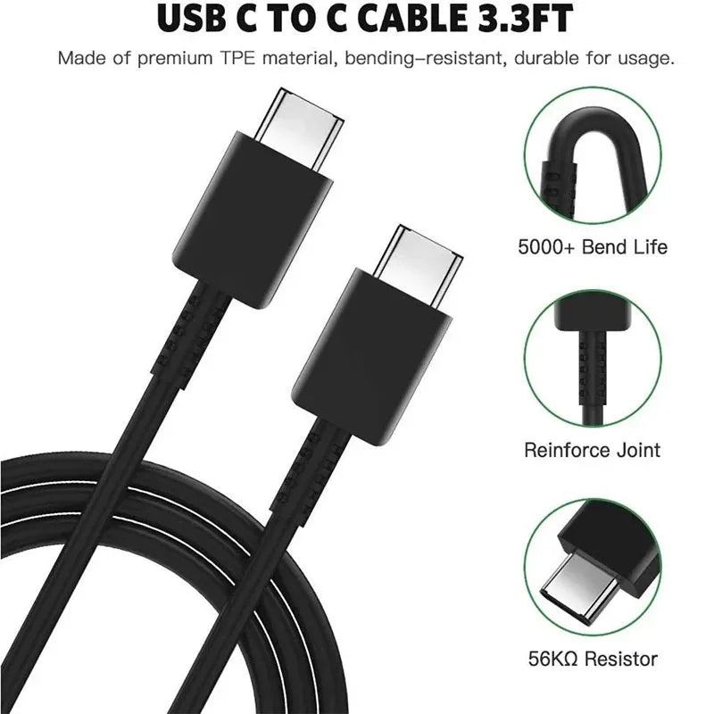 Original 45W Samsung Charger Super Fast Charge Genuine CERTIFIED Adapter For For Galaxy S23 S24 Ultra Z Fold 5 4 3 Flip 5 4 3