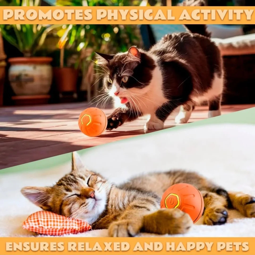 Pelota eléctrica de juguete para mascotas Gravity, pelota inteligente que rebota para perros y gatos.