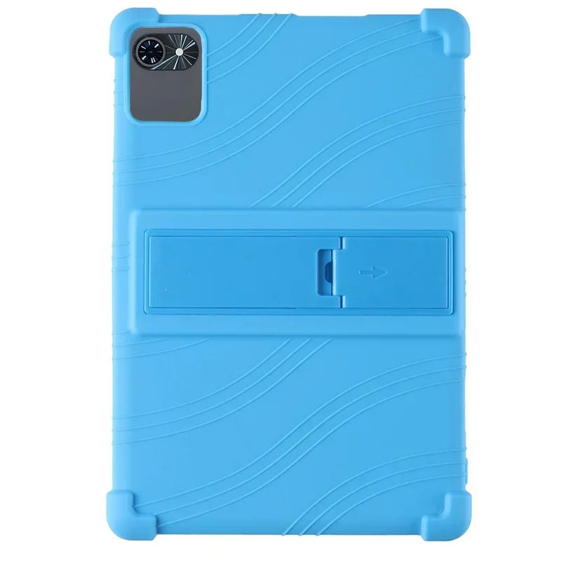 For TABWEE T80 10.5-inch tablet protective case, anti drop thick silicone cover Child friendly soft shell Adjustable Stand
