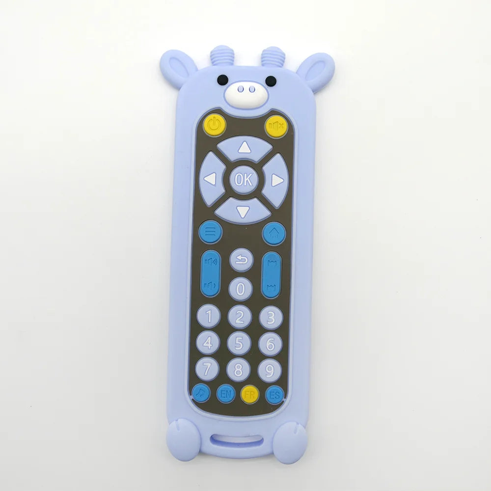 Baby Teether Toy: Realistic Cartoon Remote Control for Soothing Gum Discomfort Remote Control Toy