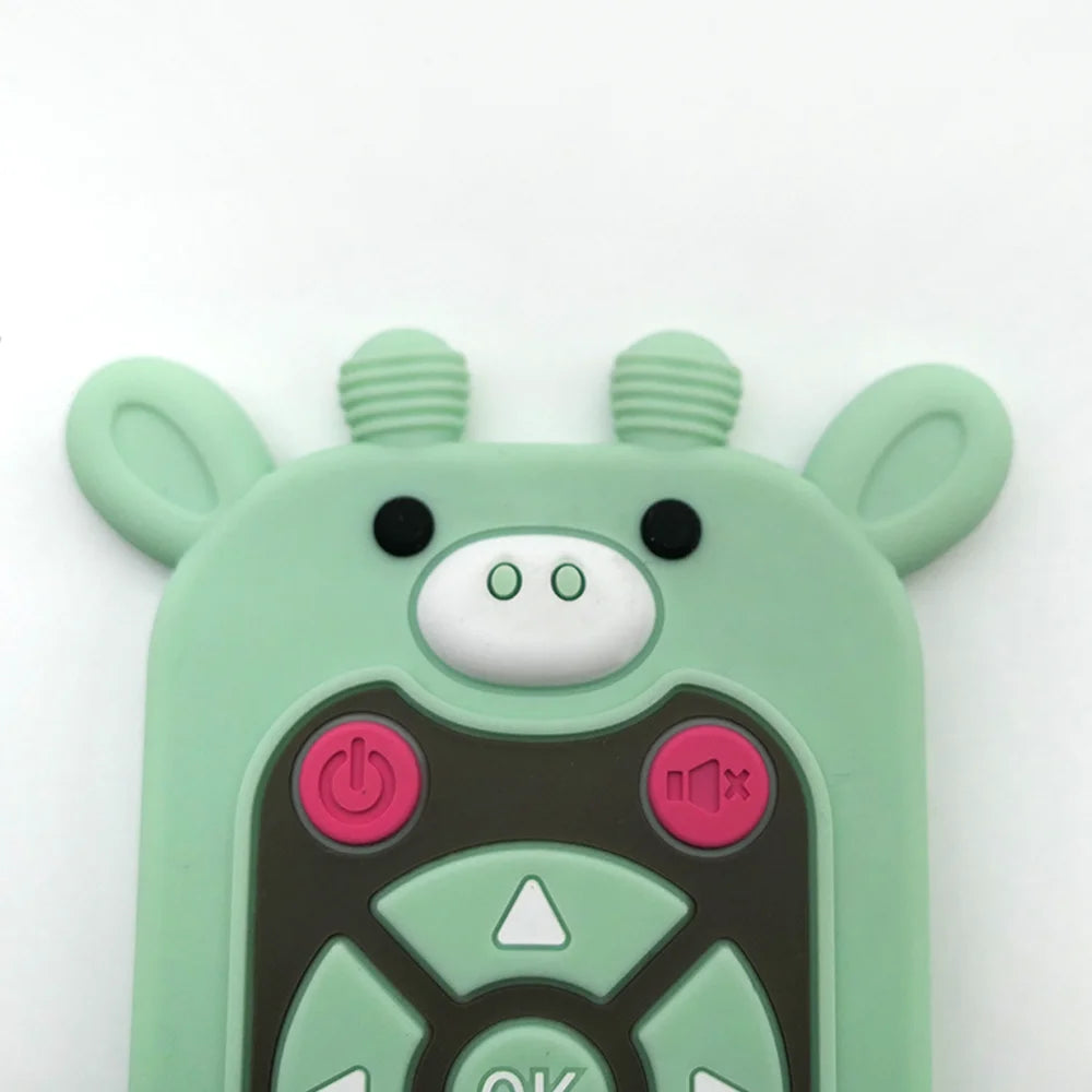 Baby Teether Toy: Realistic Cartoon Remote Control for Soothing Gum Discomfort Remote Control Toy