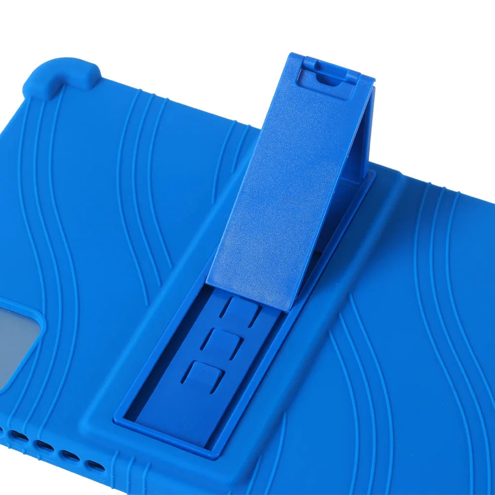 For TABWEE T80 10.5-inch tablet protective case, anti drop thick silicone cover Child friendly soft shell Adjustable Stand